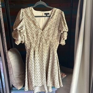 1.State high low mini dress